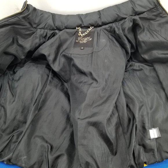 COOGI Vintage Womens Puffer Hooded Coat Jacket Black Rainbow Embroidered 3X - Picture 9 of 13